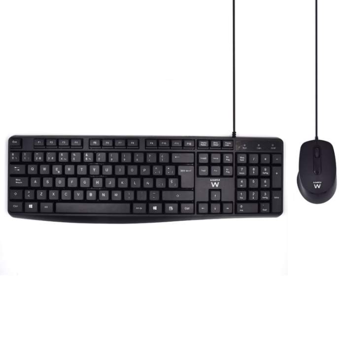 Ewent EW3006 teclado Ratón incluido Oficina USB QWERTY Español Negro Ewent EW3006 teclado Ratón incluido Oficina USB QWERTY Español Negro