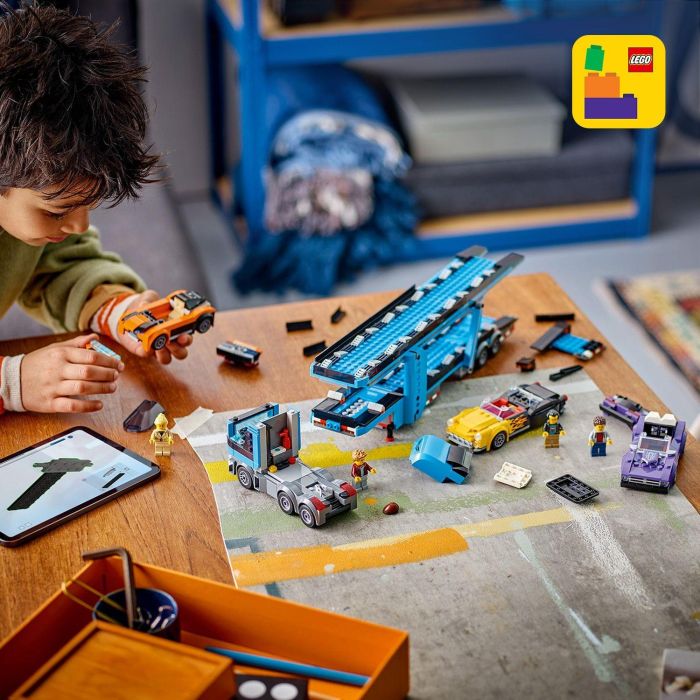 LEGO 60408 City Transporte de Coches Deportivos, 4 Vehículos para Niños 7 LEGO 60408 City Transporte de Coches Deportivos, 4 Vehículos para Niños 7