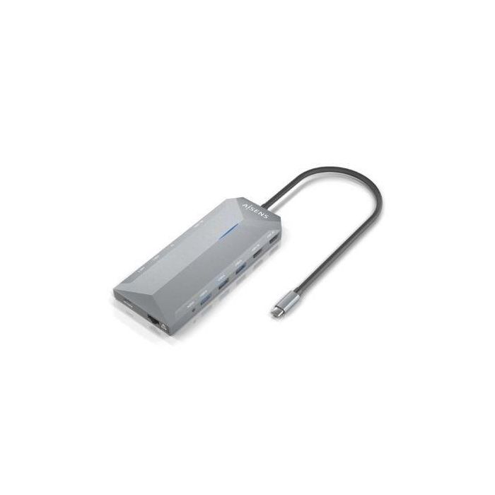 AISENS - USB-C DOCK 12 EN 1, USB-C A 2XHDMI, 1XRJ45, 3XUSB-A, 2XUSB-C, 1XUSB-C PD, 1XAUDIO, 1XSD, 1XMICRO SD, GRIS, 15CM 1 AISENS - USB-C DOCK 12 EN 1, USB-C A 2XHDMI, 1XRJ45, 3XUSB-A, 2XUSB-C, 1XUSB-C PD, 1XAUDIO, 1XSD, 1XMICRO SD, GRIS, 15CM 1