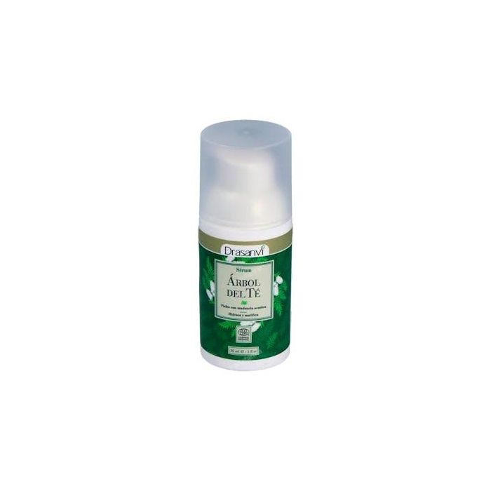 DRASANVI Sérum Facial Árbol del Té 30ml Ecocert Piel Mixta/Grasa con Tendencia Acné Purifica Hidrata Reduce Poros