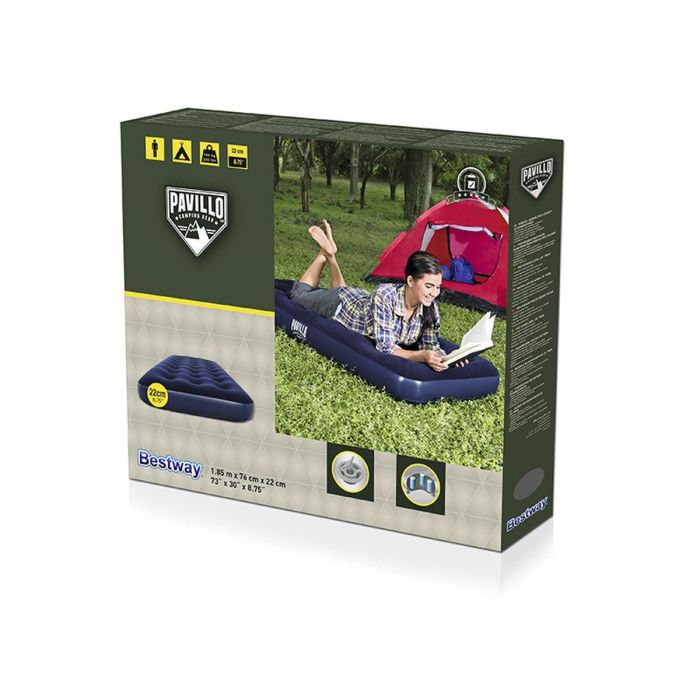 Bestway Colchon Individual 185x76x22 cm Hinchable y Camping 67000 2 Bestway Colchon Individual 185x76x22 cm Hinchable y Camping 67000 2