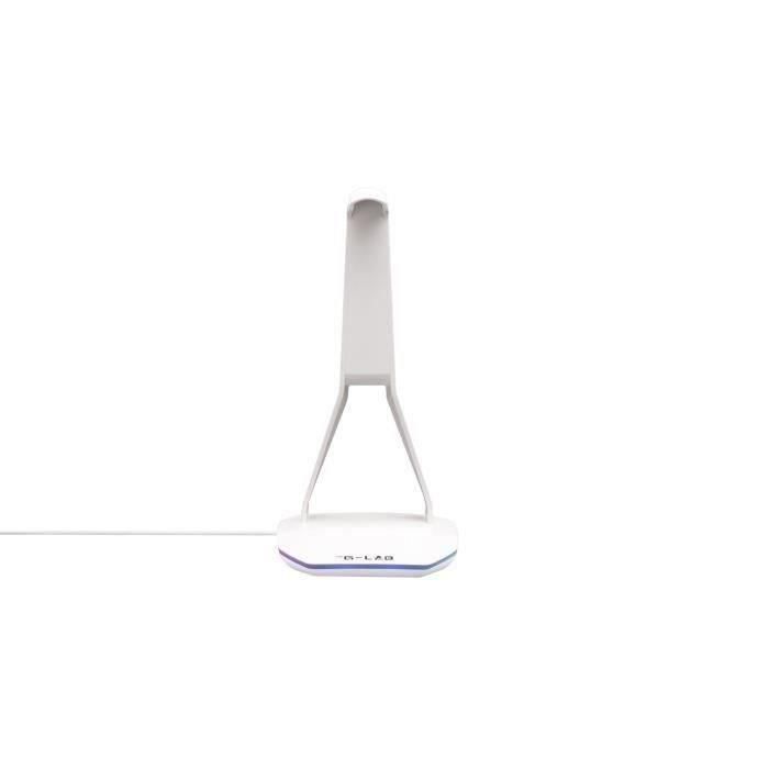 Auriculares/Soporte para auriculares - THE G-LAB - K-STAND HYDROGEN - 2 puertos USB - Blanco 2 Auriculares/Soporte para auriculares - THE G-LAB - K-STAND HYDROGEN - 2 puertos USB - Blanco 2