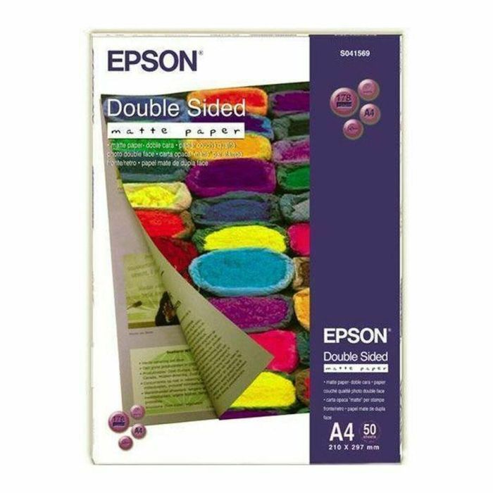 Papel Fotográfico Mate Epson C13S041569 A4 50 Hojas (1 unidad)