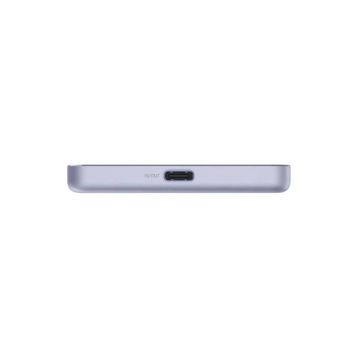 Xiaomi Super Slim Magnetic Power Bank 5000 | 5000mAh Batería Externa | Carga Magnética Inalámbrica & 22.5W | Ultracompacta y Delgada | Color Púrpura | Incluye Cable USB-C