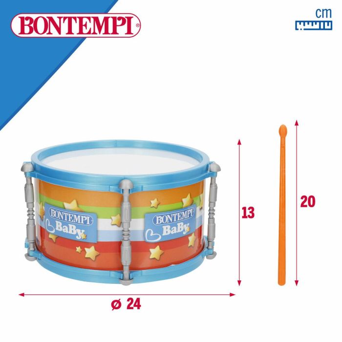 Tambor Bontempi 24 x 13 x 24 cm (6 Unidades) 3 Tambor Bontempi 24 x 13 x 24 cm (6 Unidades) 3