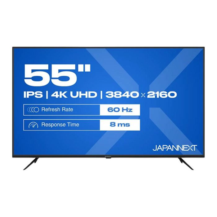 JAPANNEXT JN-IPS550UHD60F - Televisor 4K Ultra HD de 139,7 cm (55") LCD IPS, 3840 x 2160 Pixeles, 60Hz, HDR, HDMI 2.0, Altavoces 10W, Negro 0 JAPANNEXT JN-IPS550UHD60F - Televisor 4K Ultra HD de 139,7 cm (55") LCD IPS, 3840 x 2160 Pixeles, 60Hz, HDR, HDMI 2.0, Altavoces 10W, Negro 0