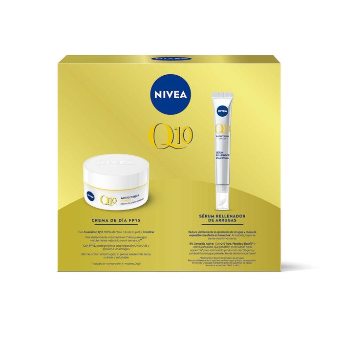 Set de Cosmética Mujer Nivea Q10 ANTI-ARRUGAS Antiedad Q10 2 Piezas 1 Set de Cosmética Mujer Nivea Q10 ANTI-ARRUGAS Antiedad Q10 2 Piezas 1