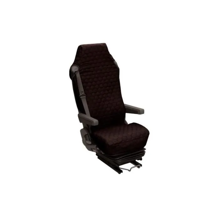 Htc Equipement Funda Universal Asiento Camioneta Algodón Acolchado Negro con Bolsillo Almacenamiento 1