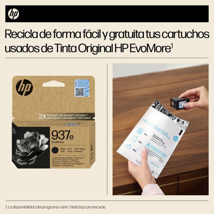 Cartucho de Tinta Original HP 4S6W9NE Negro (1 unidad) 14