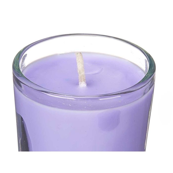 Set 6 Velas Vaso Vidrio Lavanda Acorde 16X6CM (12 Unidades) 3 Set 6 Velas Vaso Vidrio Lavanda Acorde 16X6CM (12 Unidades) 3