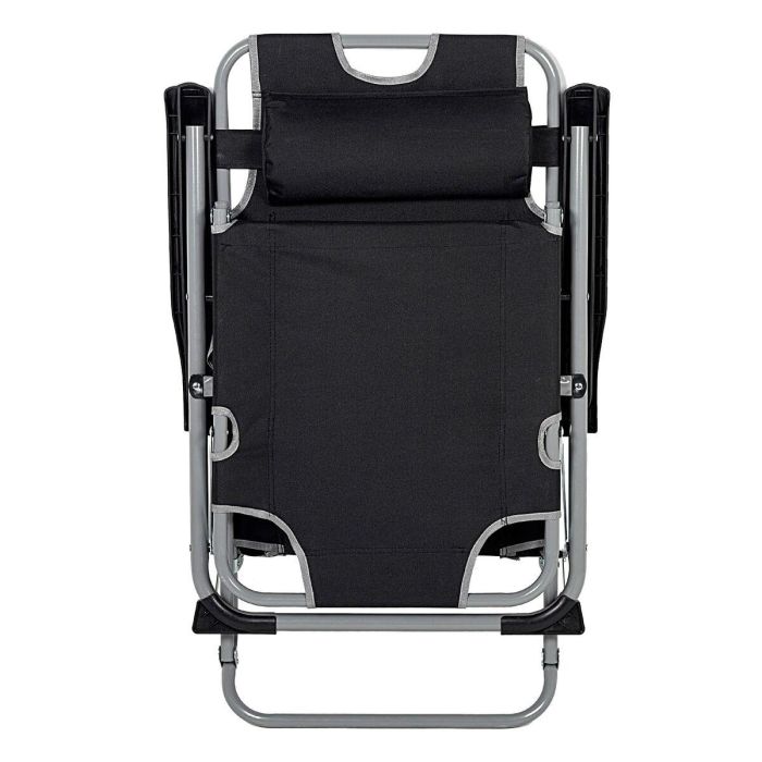 Tumbona reclinable Aktive Negro 177 x 34 x 47 cm 5 Tumbona reclinable Aktive Negro 177 x 34 x 47 cm 5