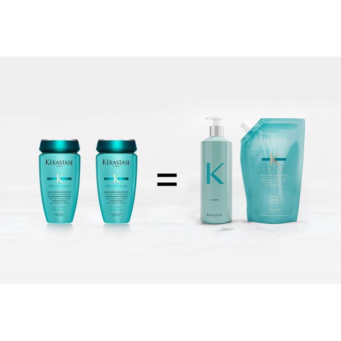 Kerastase Champú Force Architecte Refill Reparador Cabello Dañado 500 ml 3