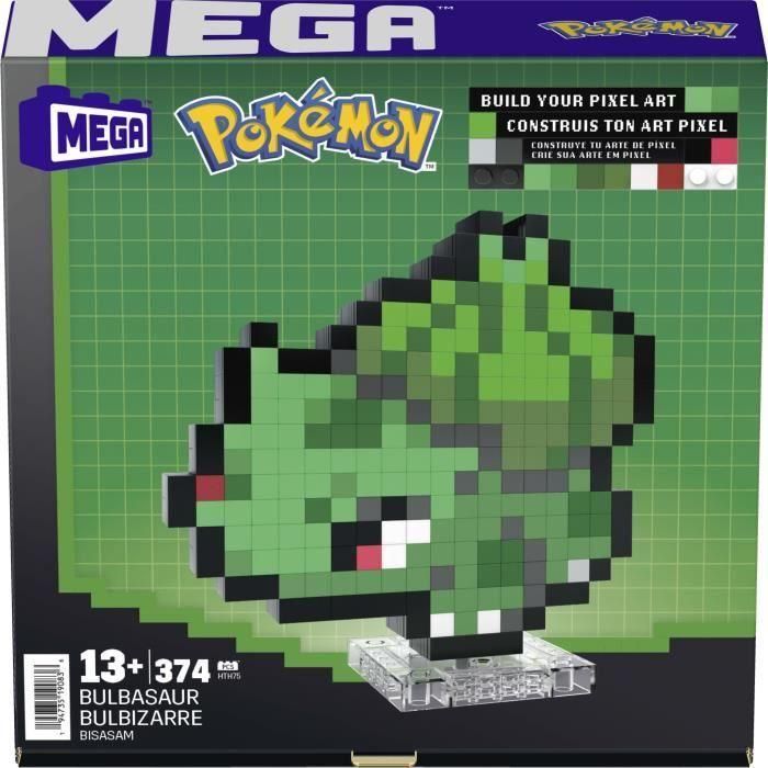 MEGA-Pokémon-Bulbizar-Caja de construcción retro 374 piezas - MEGA Pokémon - HTH75 5