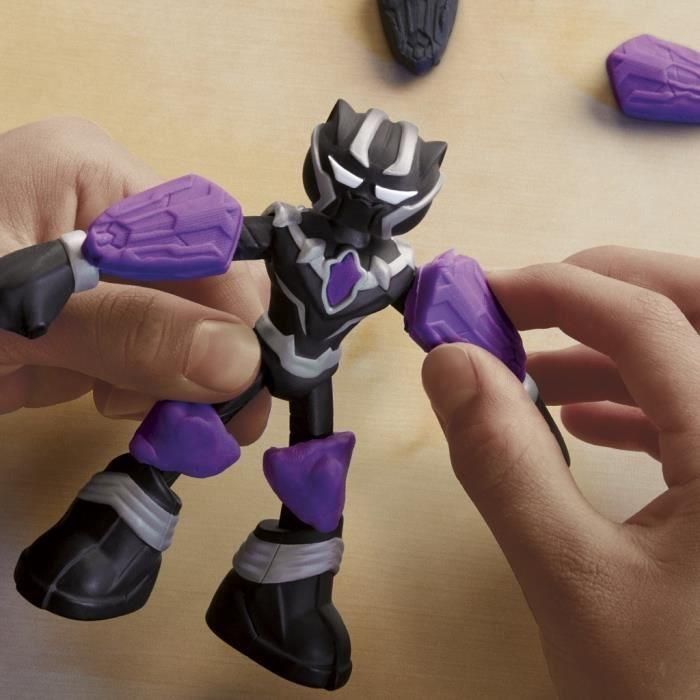 Play-Doh Black Panther, garras afiladas con figura flexible y masa para modelar, 4 años, Marvel 4 Play-Doh Black Panther, garras afiladas con figura flexible y masa para modelar, 4 años, Marvel 4
