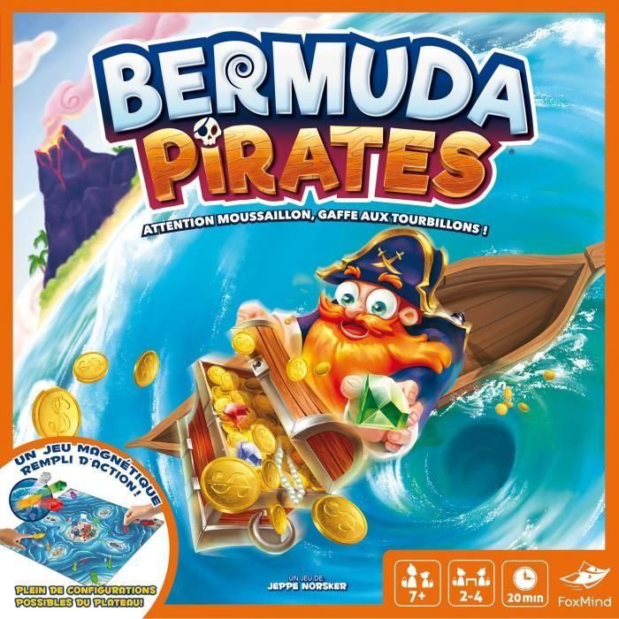 Piratas de las Bermudas - Asmodee - Juego de mesa magnético - Juego de acción de 2 a 4 personas - A partir de 7 años 2 Piratas de las Bermudas - Asmodee - Juego de mesa magnético - Juego de acción de 2 a 4 personas - A partir de 7 años 2