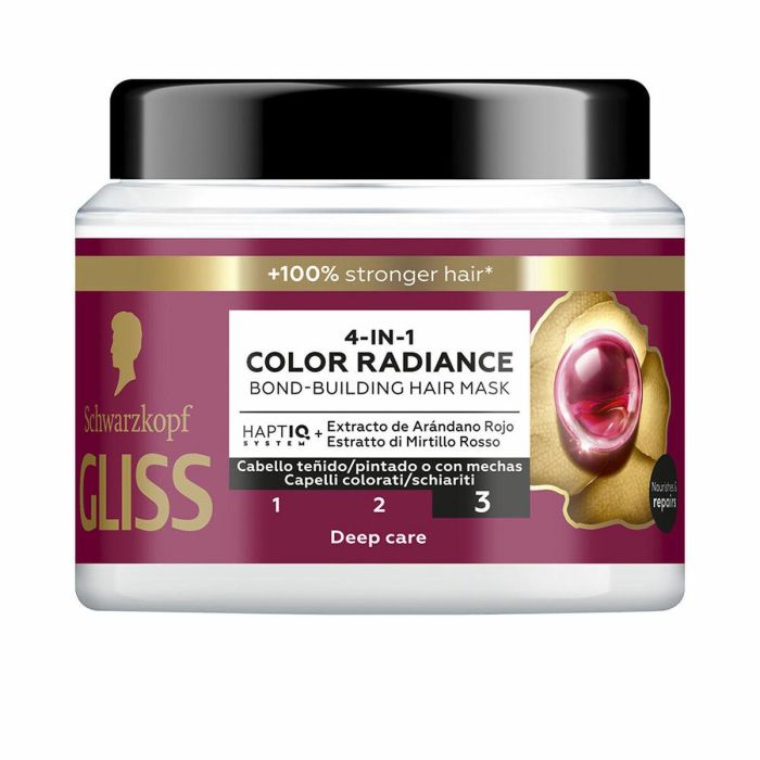 Schwarzkopf Mass Market GLISS COLOR PERFECTOR Mascarilla Ultimate Color 4 en 1 para cabellos teñidos 400 ml Schwarzkopf Mass Market GLISS COLOR PERFECTOR Mascarilla Ultimate Color 4 en 1 para cabellos teñidos 400 ml
