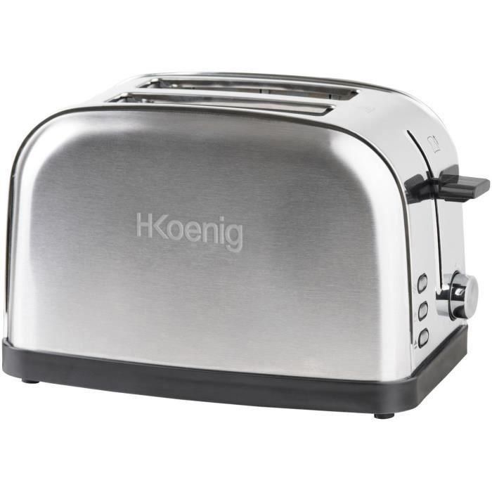 Tostadora de dos rebanadas - HKoeNIG - TOS7 - 850 W - Acero inoxidable