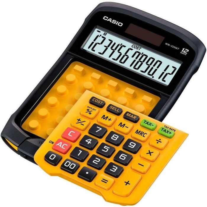 Calculadora Casio WM-320MT Amarillo Negro 3,3 x 10,9 x 16,9 cm (10 Unidades) 1