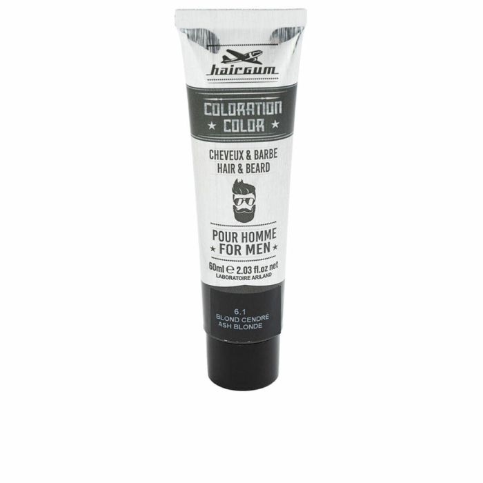 Hairgum COLORATION Tinte para Barba y Cabello #6.1-Rubio Ceniza 60 gr
