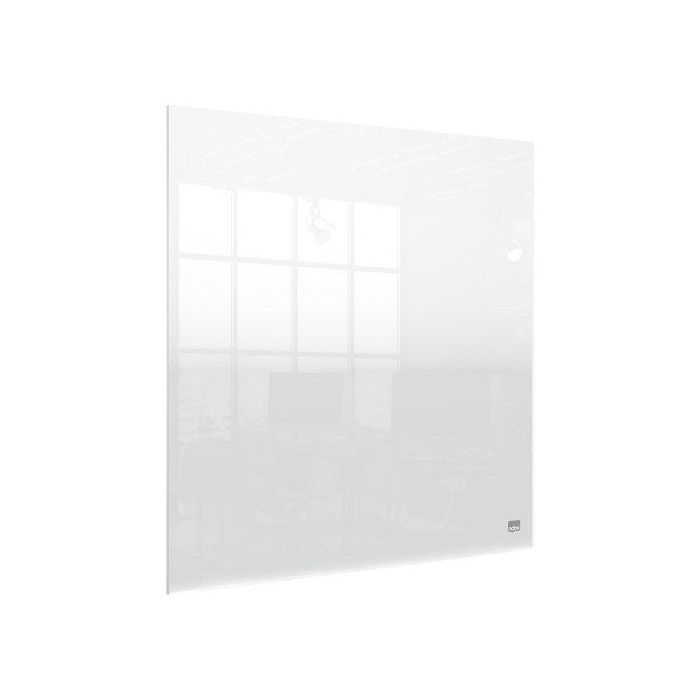 Nobo Pizarra Acrílica Transparente para Sobremesa o Mural, de Borrado en Seco, 45x45 cm, Diseño Moderno sin Marco