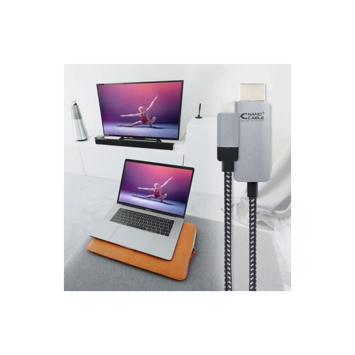 Cable USB-C a HDMI NANOCABLE 10.15.5103 3 m Negro 4