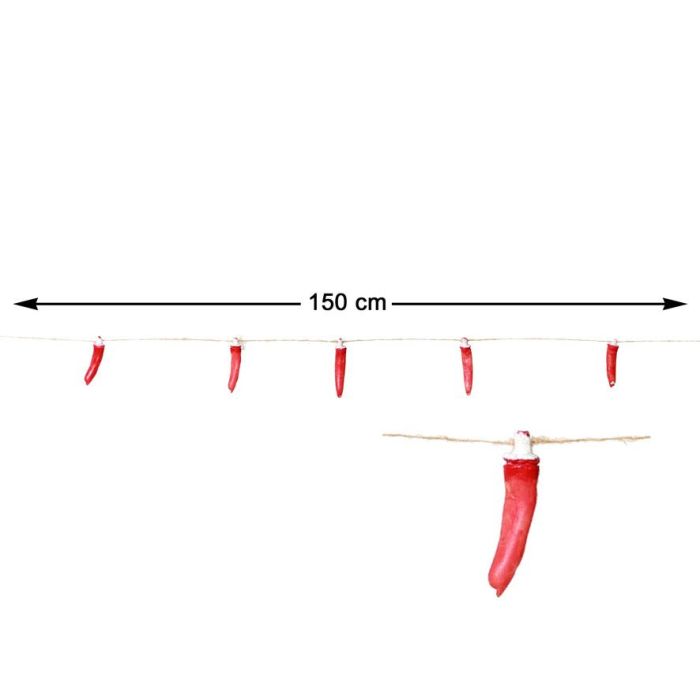 Guirnalda de Despojos Humanos con Dedos Sangrientos 150 cm para Decoración Macabra de Halloween