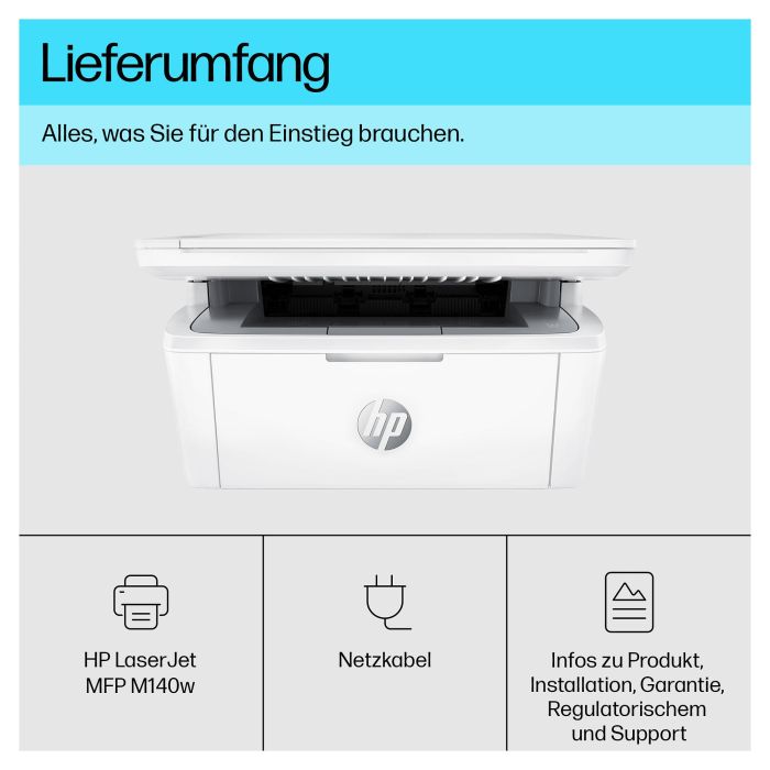 HP LaserJet MFP M140w Impresora Láser 3 en 1 A4 WiFi 150 Hojas 1