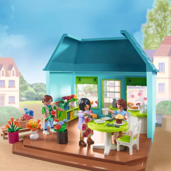Playmobil Floristería Promo Packs 71807 - Mercado de Flores y Cafetería para Juego Imaginativo +4 Años 3