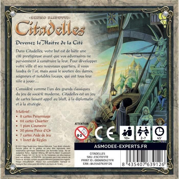Citadelles: Classic - Asmodee - Juego de mesa 1 Citadelles: Classic - Asmodee - Juego de mesa 1