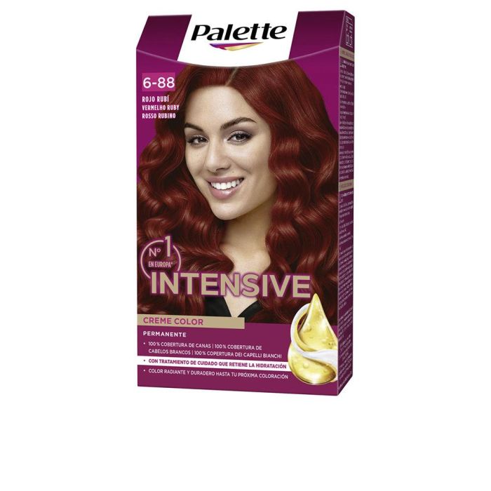 Palette Intensive Tinte #6.88 Rojo Rubí Crema Coloración Permanente 1 ud 0 Palette Intensive Tinte #6.88 Rojo Rubí Crema Coloración Permanente 1 ud 0