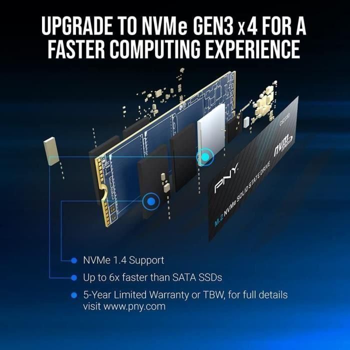 SSD interno del disco duro - M2 - NVME -500G - PCIe - CS2230 3 SSD interno del disco duro - M2 - NVME -500G - PCIe - CS2230 3