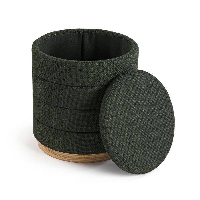 Puff Con Almacenamiento Verde Versa 44X40CM 2 Puff Con Almacenamiento Verde Versa 44X40CM 2