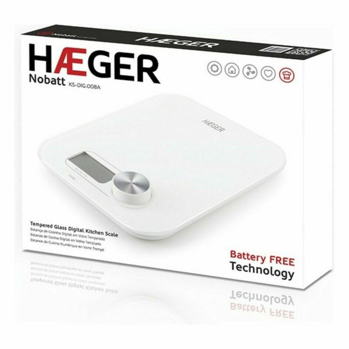 Báscula Digital de Cocina Haeger KS-DIG.008A 5 kg Blanco 1