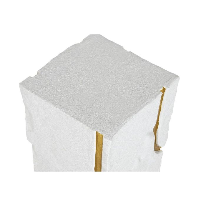 Pedestal Home ESPRIT Blanco Dorado Madera MDF Moderno 25 x 25 x 80 cm 2 Pedestal Home ESPRIT Blanco Dorado Madera MDF Moderno 25 x 25 x 80 cm 2