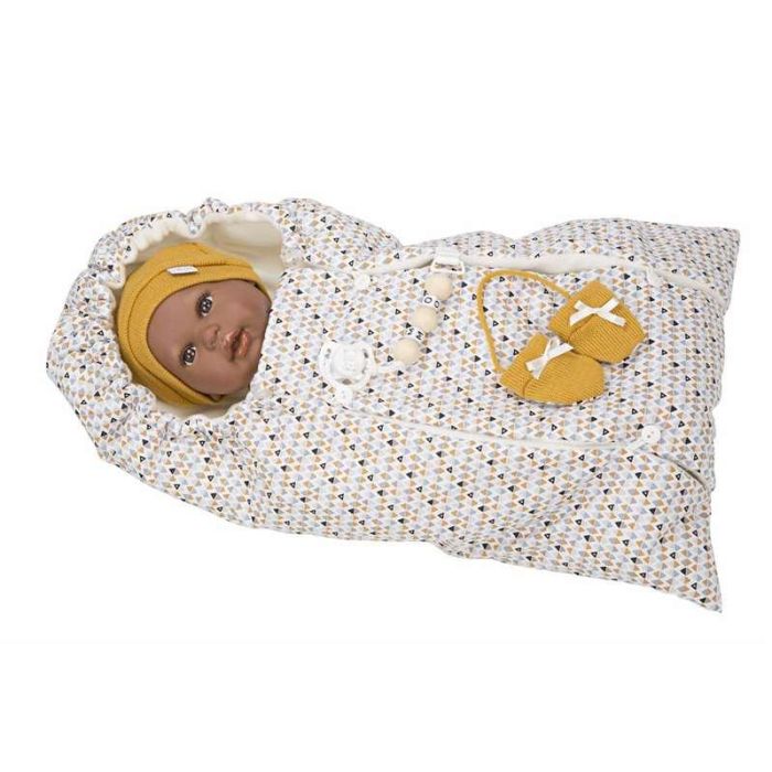 Muñeca reborn arias 45 cm rafael c/saco portabebe 13