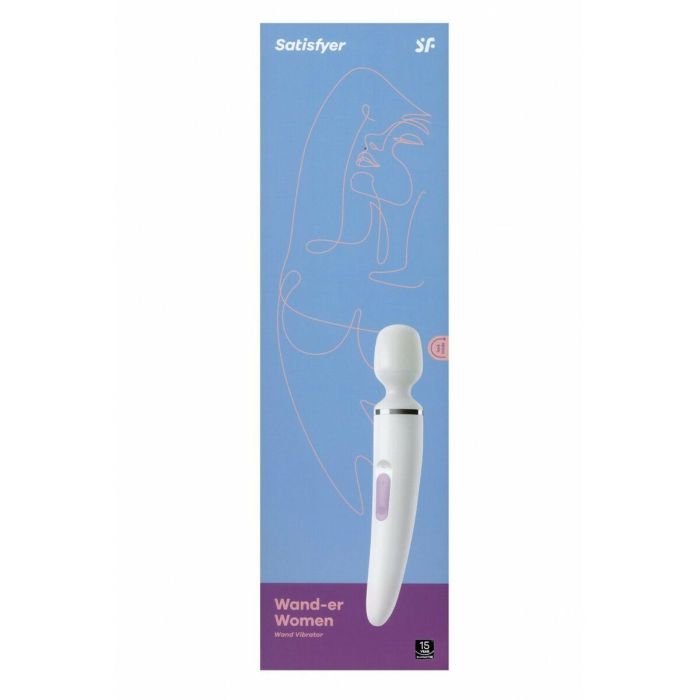 Varita Masajeadora Satisfyer Wand-er Woman Blanco XXL 2 Varita Masajeadora Satisfyer Wand-er Woman Blanco XXL 2