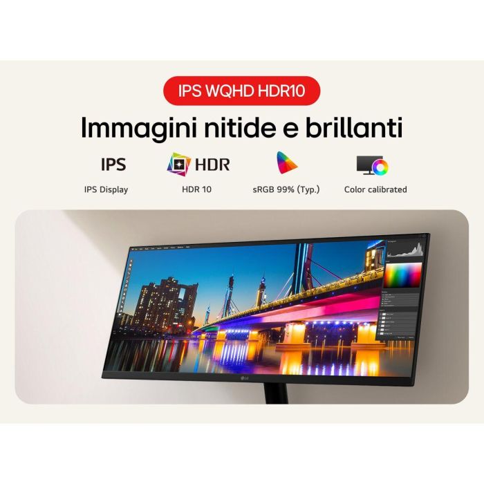 LG Monitor Curvo 34" UltraWide LG8806096594759, Panel IPS 100 Hz 5 ms 12