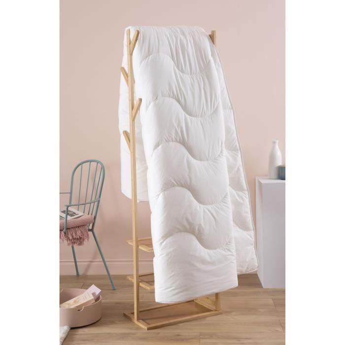 Edredón 140x200 cm DODO CHAMPS DE LIN - Cálido - 450g/m² - Edredón 1 persona - Suave y cálido - Antiácaros Antibacteriano - Blanco 4 Edredón 140x200 cm DODO CHAMPS DE LIN - Cálido - 450g/m² - Edredón 1 persona - Suave y cálido - Antiácaros Antibacteriano - Blanco 4