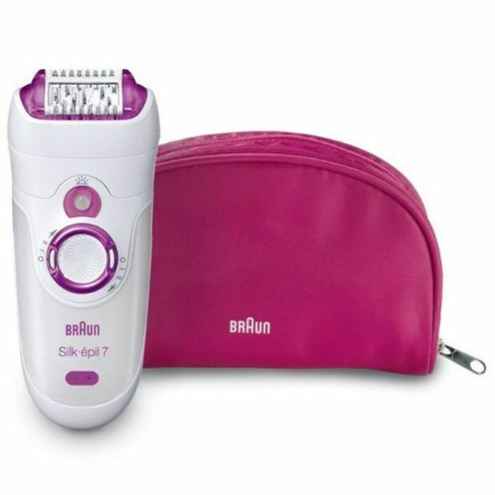 Braun Depiladora Eléctrica SE 7-000 Inalámbrica 2 Velocidades 40 min Blanco / Rosa 22