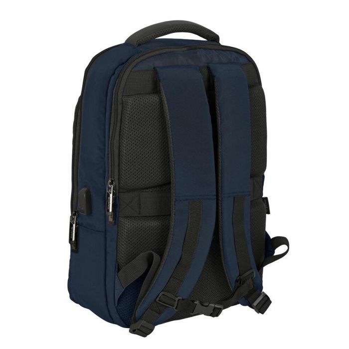 Mochila para Portátil y Tablet con Salida USB Safta Business Azul oscuro (29 x 44 x 15 cm) 3