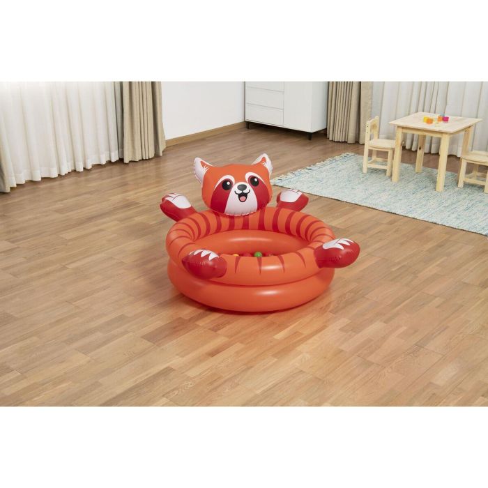 Bestway Piscina de Bolas Suelo Acolchado Hinchable Infantil Panda 107x94x58 cm +2 Años Interior y Jardin 52702 1