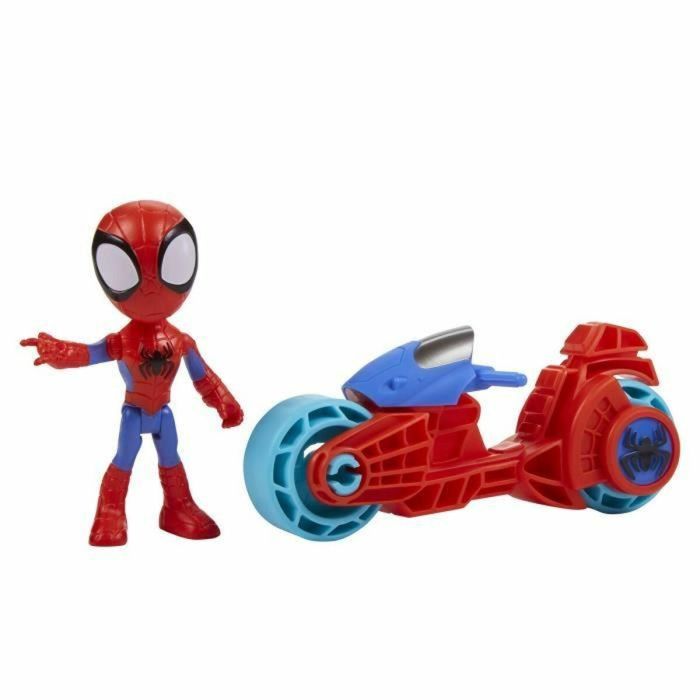 Hasbro Figura de Acción Spidey con Motocicleta, Juguete Preescolar Marvel Spidey y Sus Increíbles Amigos, 3+ Años 1