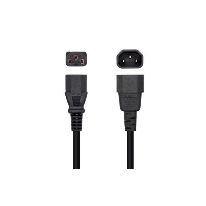 AISENS Cable Alimentacion CPU, C13/H-C14/M, NEGRO, 10M 1 AISENS Cable Alimentacion CPU, C13/H-C14/M, NEGRO, 10M 1