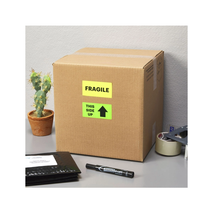 Avery Etiqueta Adhesiva Verde Fluorescente Permanente 99,1x34 mm Caja 1120 Unidades FSC Láser Inkjet Fotocopia 9