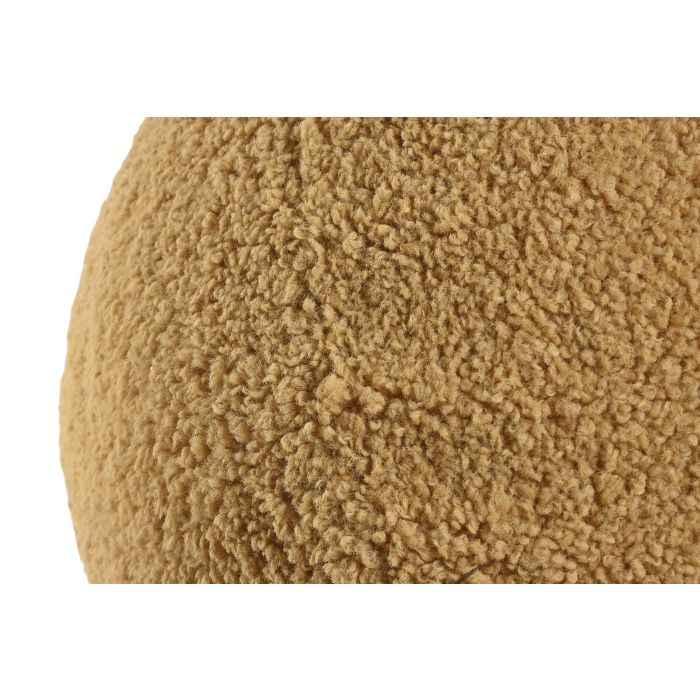 DKD Home Decor Cojin Suelo Boho Bucle 1c24 Mostaza 50 x 50 x 40 cm 3