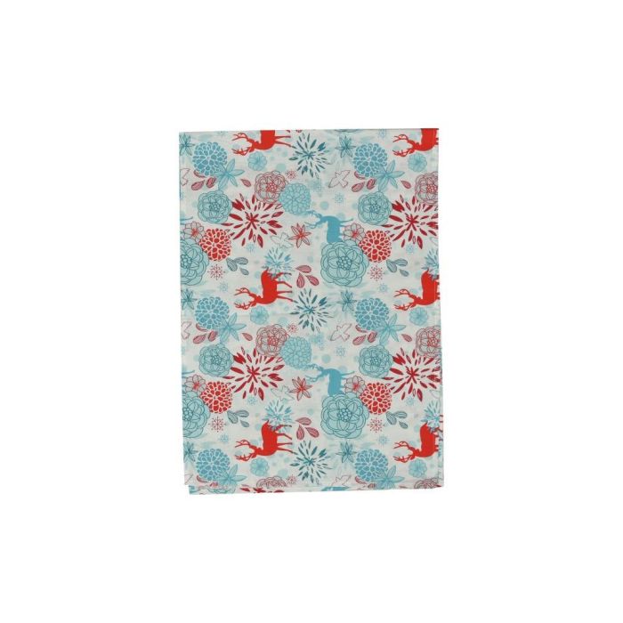 Camino Mesa Navidad Moderna DKD Home Decor Azul Celeste Rojo 150 x 0.2 x 50 cm (4 Unidades)