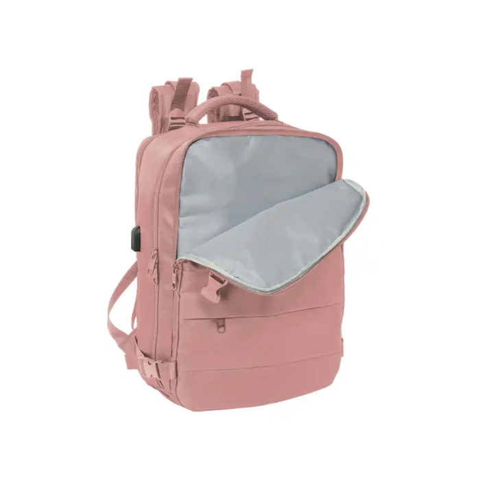 Safta Mochila Viaje Cabina Portatil 15,6" Rosa 29x44x19 cm 4