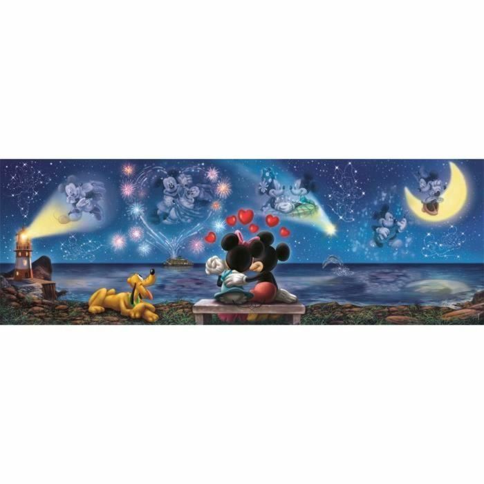 Clementoni Puzzle Compacto Panorama Mickey y Minnie 1000 Piezas CLE8005125395033 4