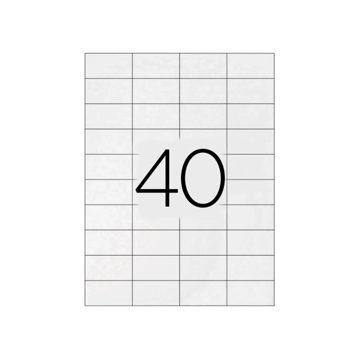 Q-connect KF00574 Etiquetas Adhesivas 52,5x29,7 mm para Ink-jet, Láser, Fotocopiadora - Caja 100 Hojas DIN A4 3