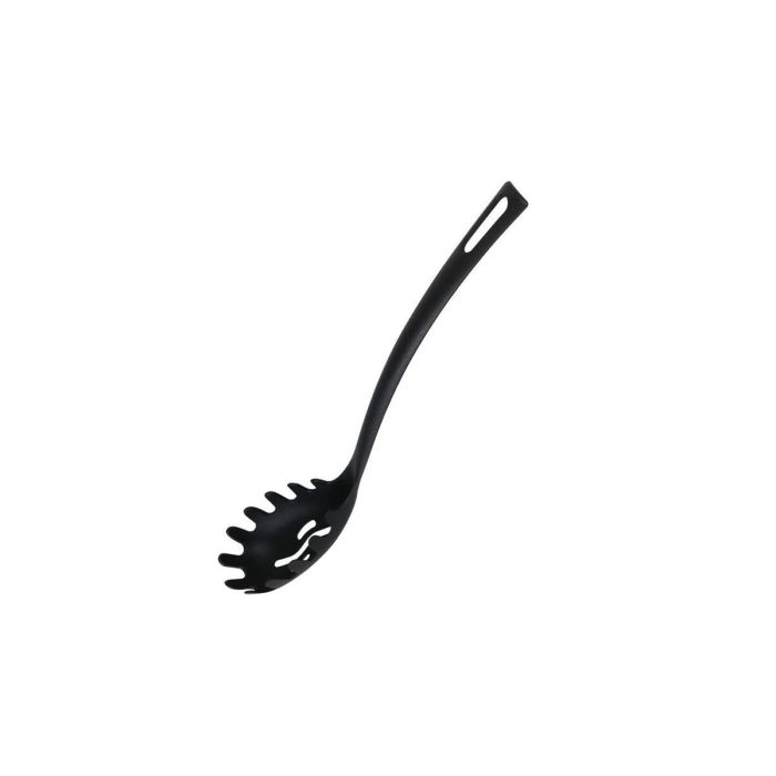 Cuchara para Servir Pasta Quttin Nailon 29 x 5,5 cm Negro (24 Unidades) 1